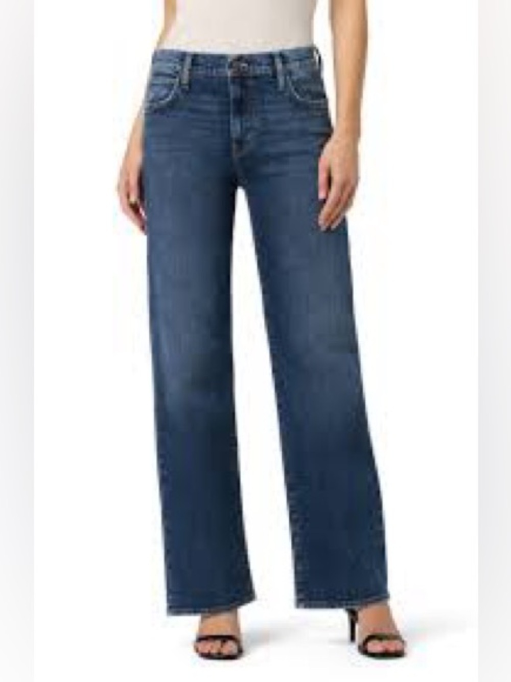 Hudson Rosalie rude Jeans Women's Wide-Leg Denim in Dark Blue 514